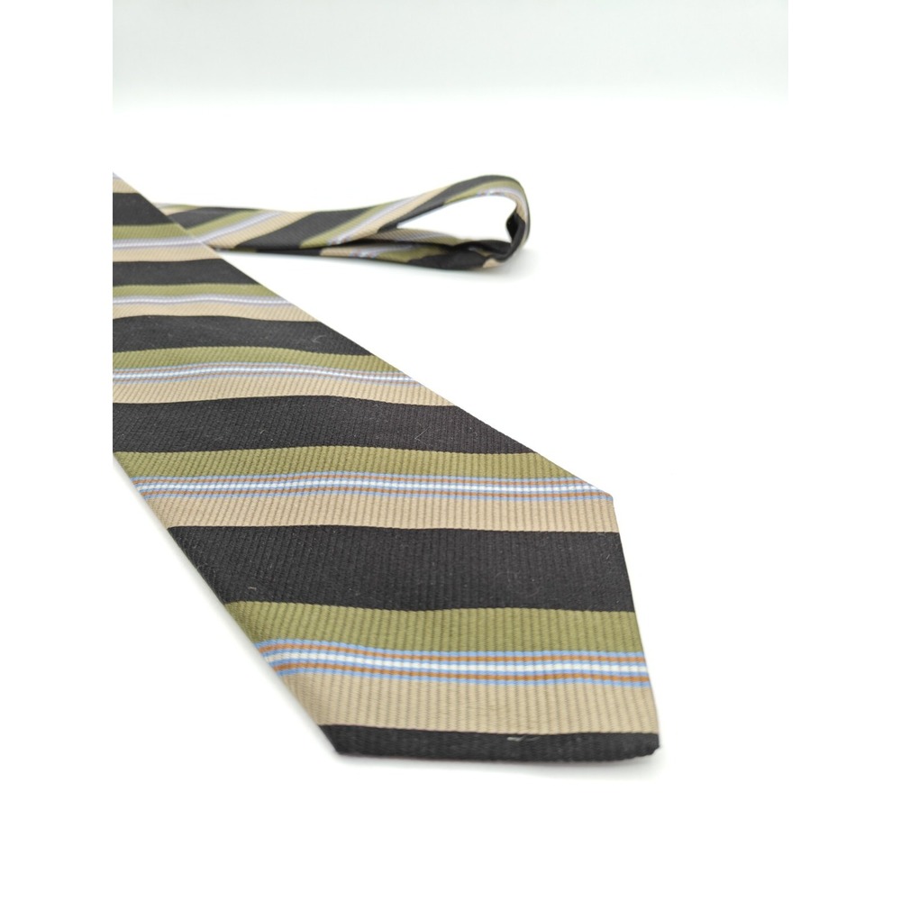Robert Talbott Silk Tie Mens Multicolor Stripe USA 59x3.625